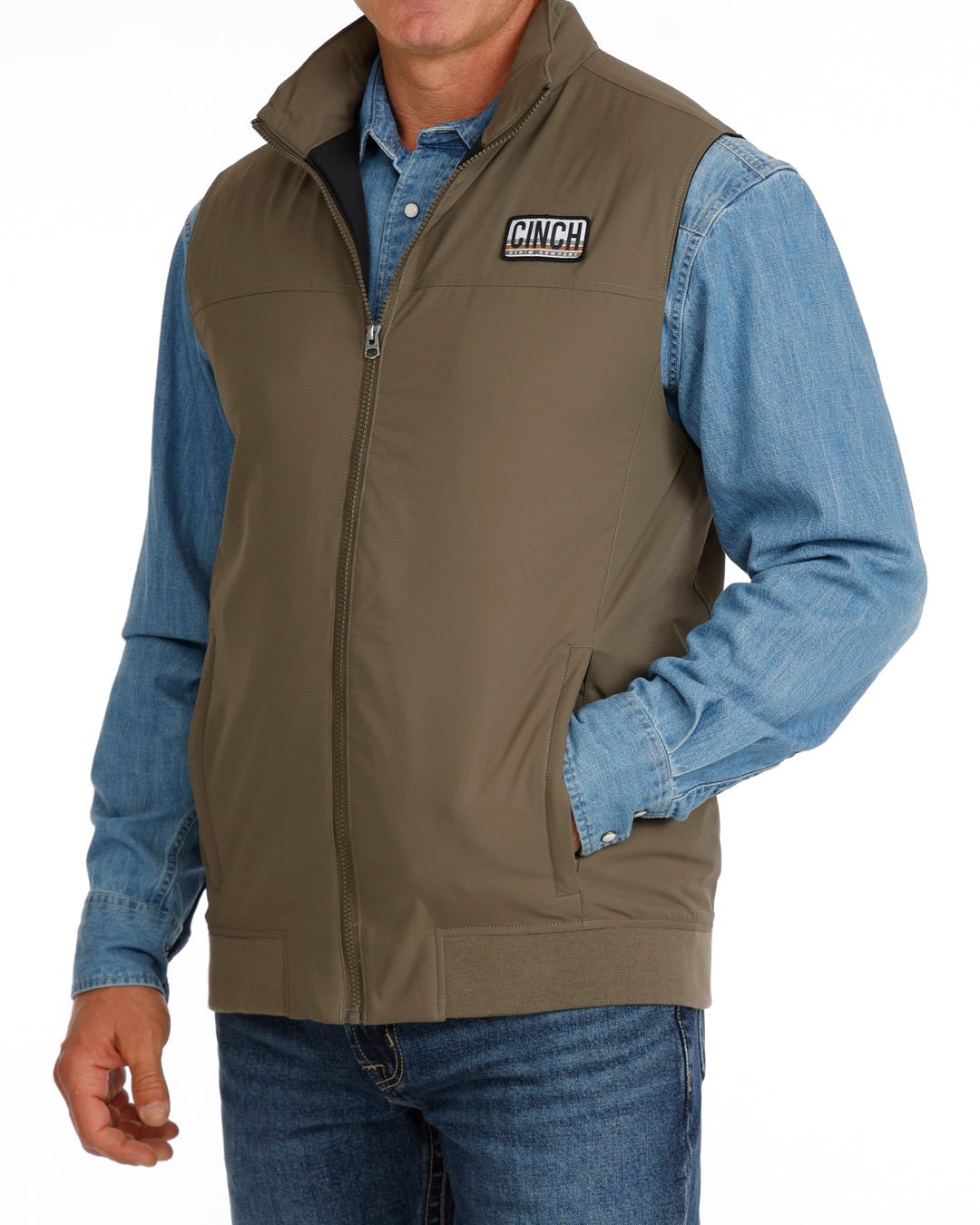 Cinch Men's Lightweight Vest Green MWV1955002 - Southern Soule Designs