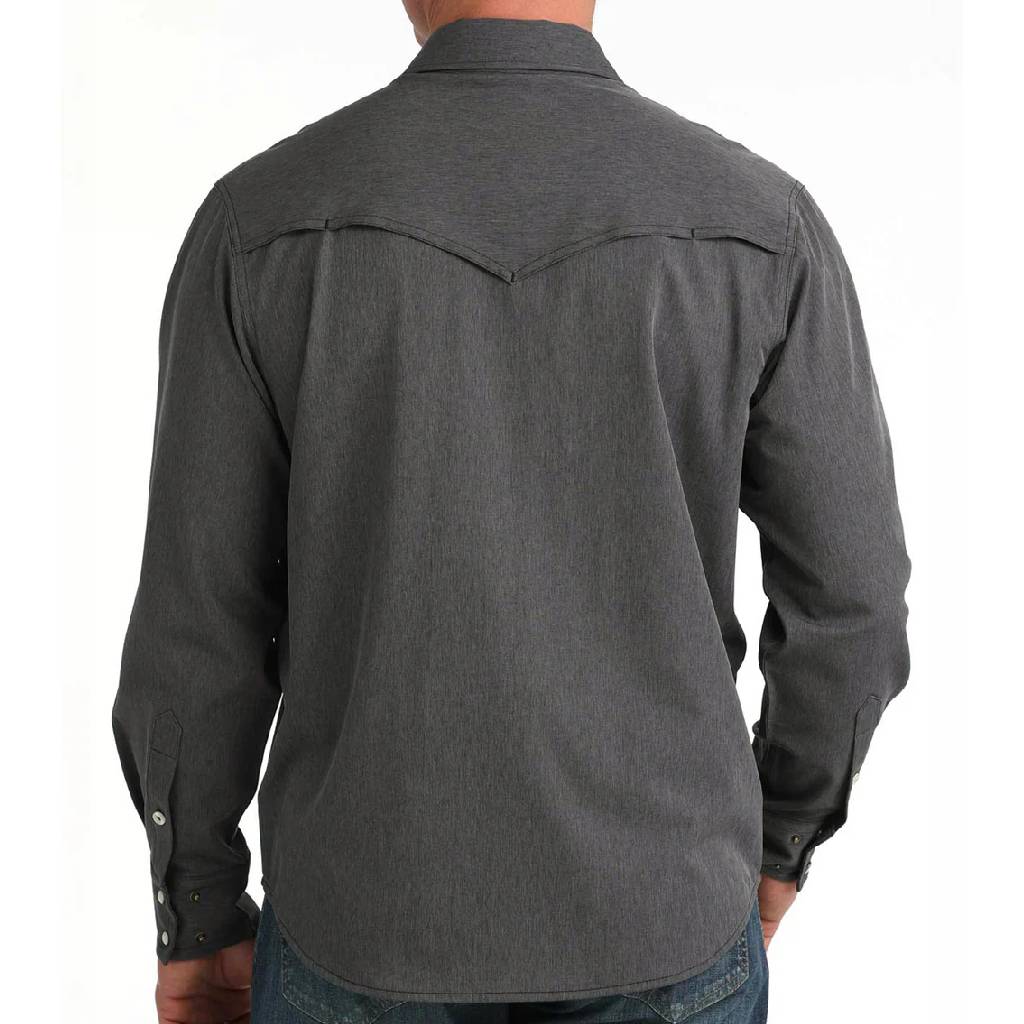 Cinch Men's Long Sleeve Camp Shirt Black MTW1403007 - Southern Soule Designs
