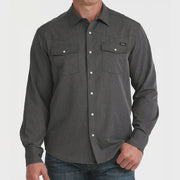 Cinch Men's Long Sleeve Camp Shirt Black MTW1403007 - Southern Soule Designs