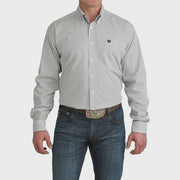 Cinch Men's Long Sleeve Plaid Shirt White MTW1106081 - Southern Soule Designs