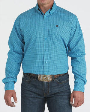 Cinch Men's Long Sleeve Print Shirt Blue MTW1105956 - Southern Soule Designs