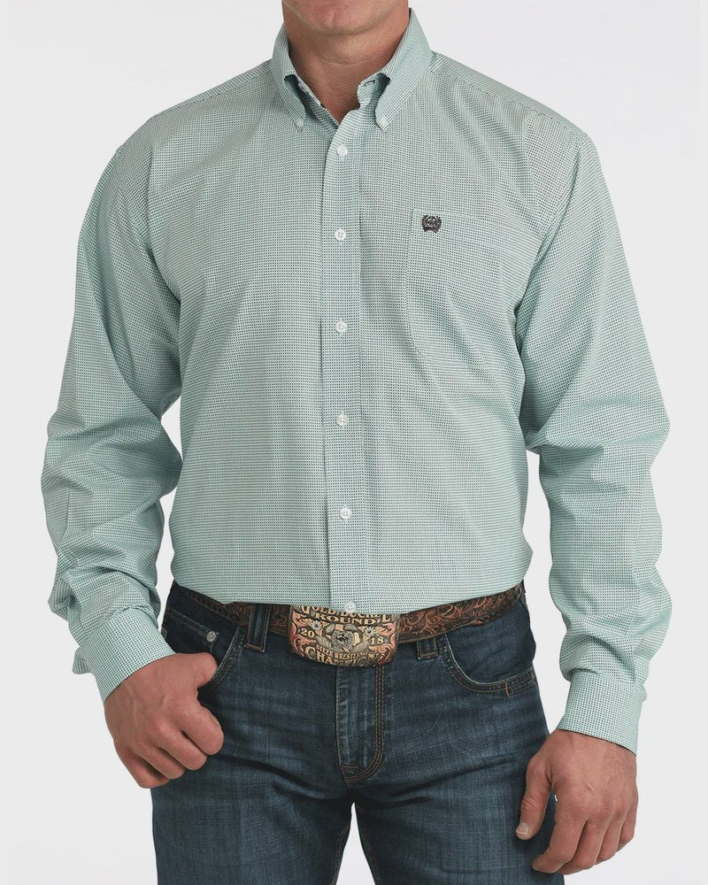 Cinch Men's Long Sleeve Print Shirt Blue MTW1106063 - Southern Soule Designs