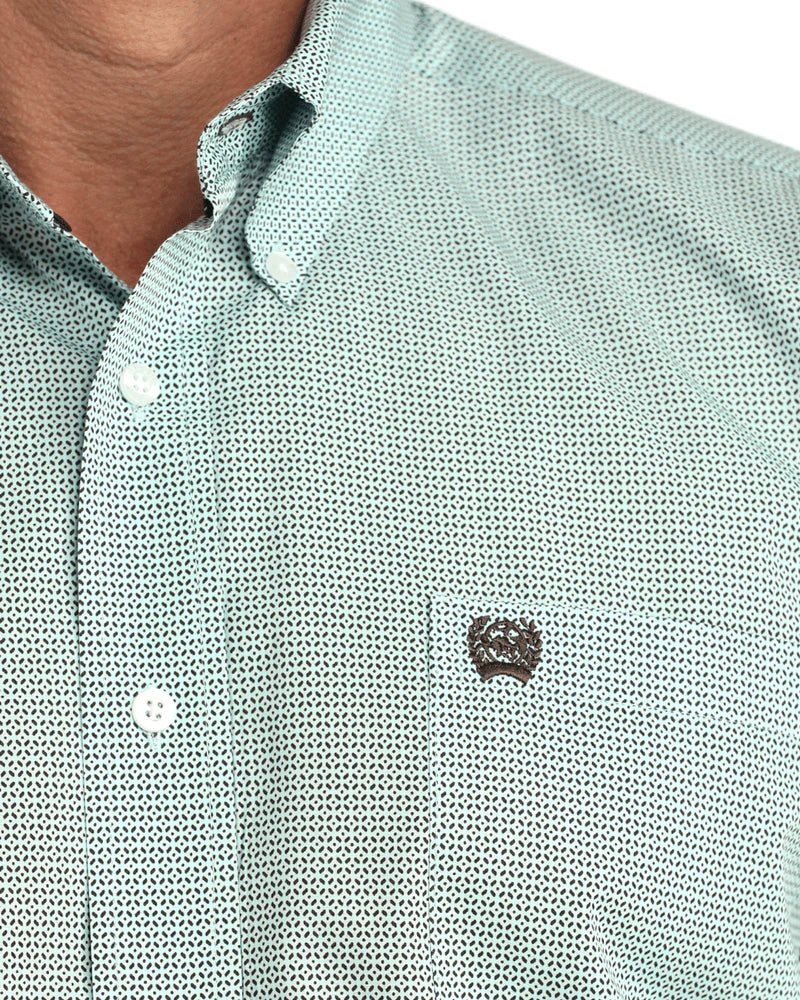 Cinch Men's Long Sleeve Print Shirt Blue MTW1106063 - Southern Soule Designs
