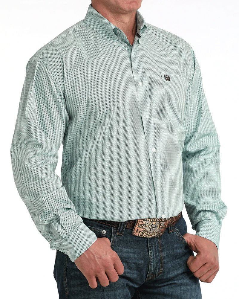 Cinch Men's Long Sleeve Print Shirt Blue MTW1106063 - Southern Soule Designs