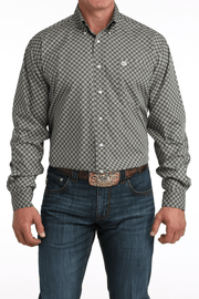 Cinch Men's Long Sleeve Print Shirt Brown MTW1106064 - Southern Soule Designs