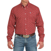 Cinch Men's Long Sleeve Print Shirt Red MTW1106041 - Southern Soule Designs