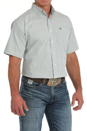 Cinch Men's Medallion Print Short Sleeve Shirt Green MTW1111474 - Southern Soule Designs
