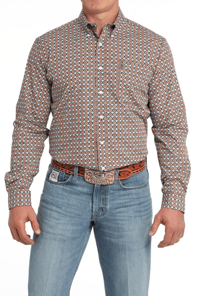 Cinch Men's Modern Fit Medallion Print Long Sleeve Western Shirt - Multi MTW1347120 - Southern Soule Designs