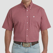 Cinch Men's Pink Short Sleeve Shirt MTW1111523 - Southern Soule Designs
