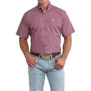 Cinch Men's Purple Short Sleeve Shirt MTW1111527 - Southern Soule Designs