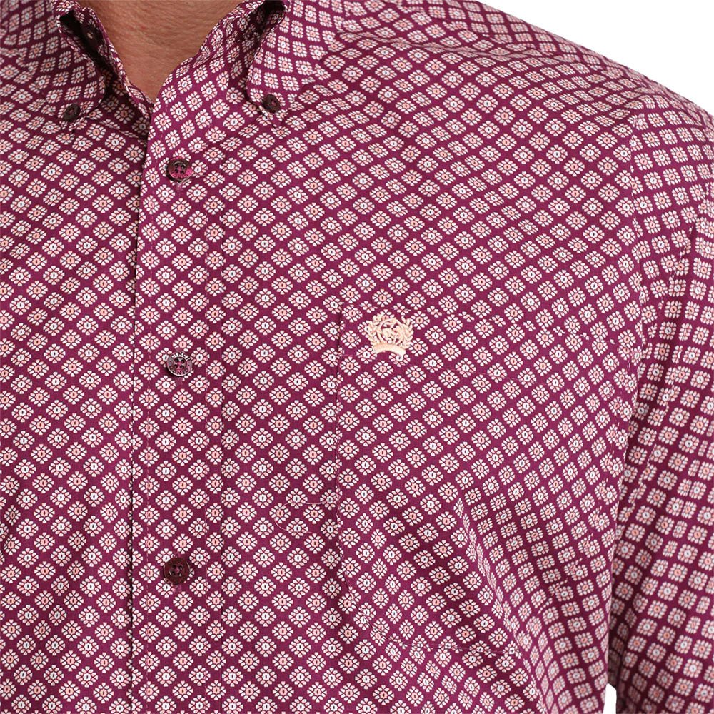 Cinch Men's Purple Short Sleeve Shirt MTW1111527 - Southern Soule Designs
