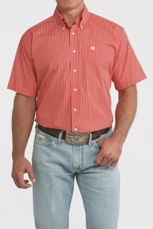 Cinch Men's Red Short Sleeve Shirt MTW1111520 - Southern Soule Designs