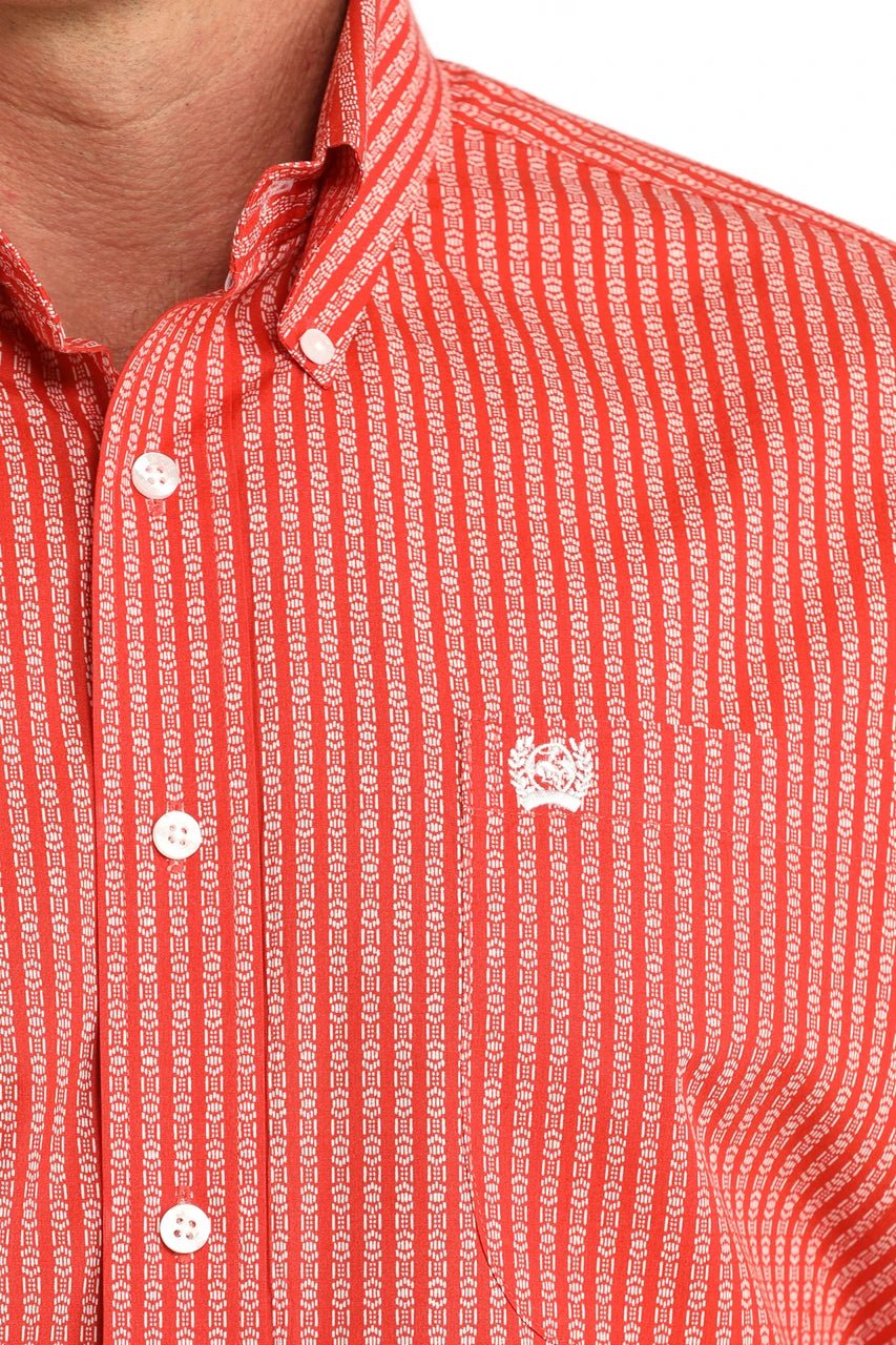 Cinch Men's Red Short Sleeve Shirt MTW1111520 - Southern Soule Designs