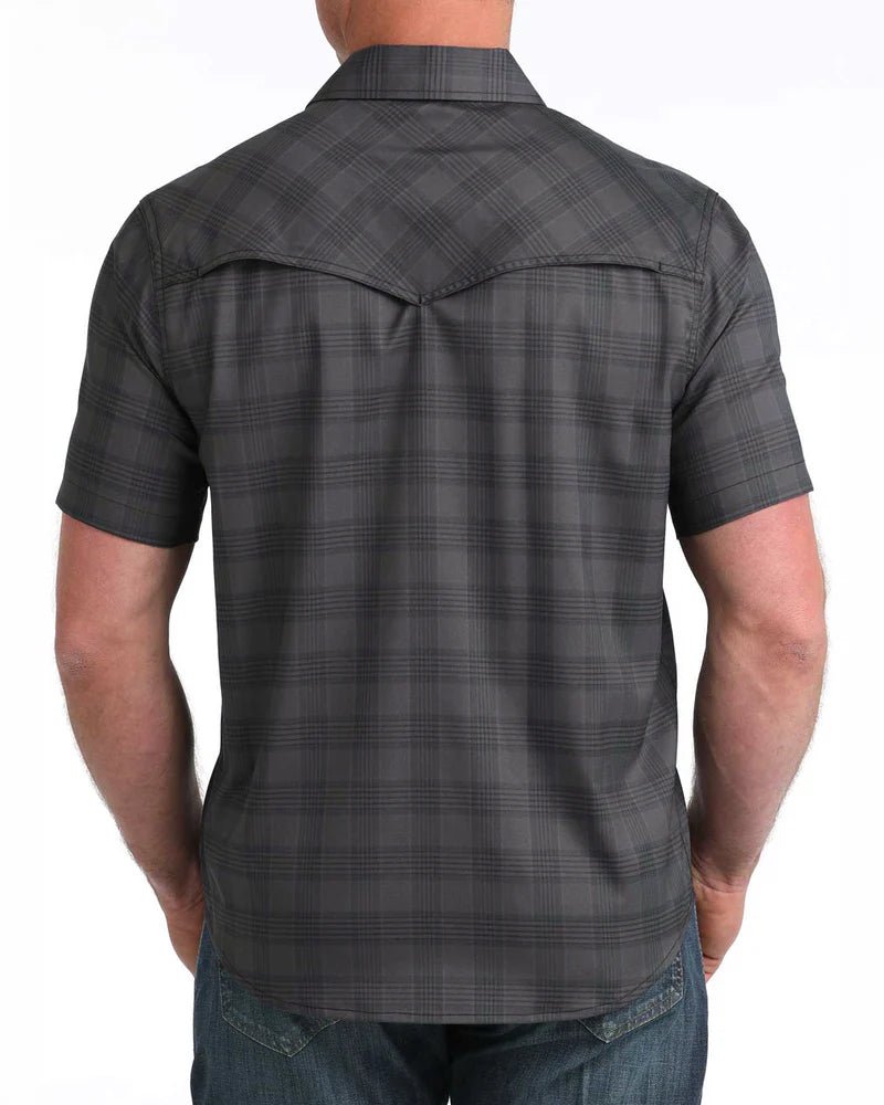 Cinch Men's Short Sleeve Camp Shirt Black MTW1402011 - Southern Soule Designs