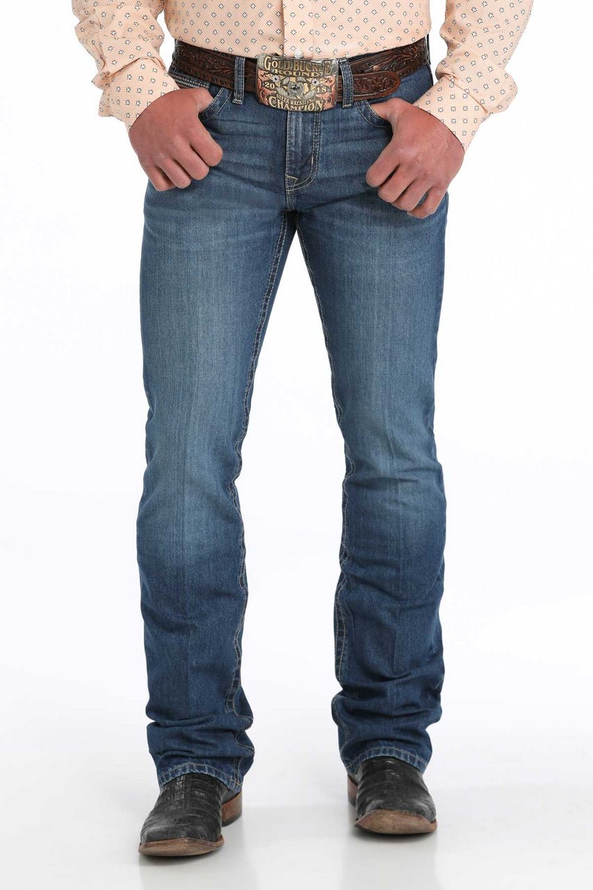 Cinch Men's Slim Fit Ian Jean Medium Stone MB30736001 - Southern Soule Designs