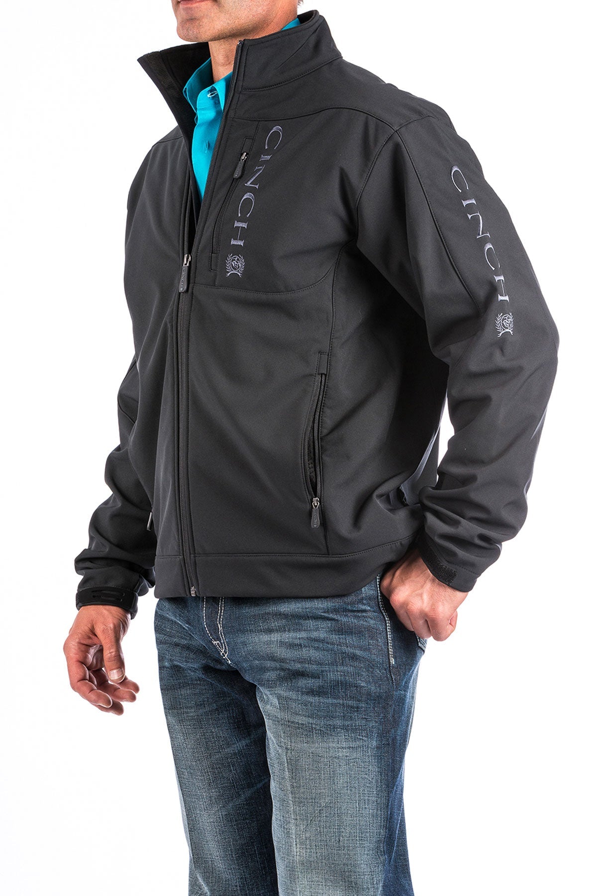 Cinch Men's Solid Bonded Black Jacket MWJ1009000 - Southern Soule Designs