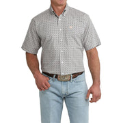 Cinch Men's White Short Sleeve Shirt MTW1111524 - Southern Soule Designs