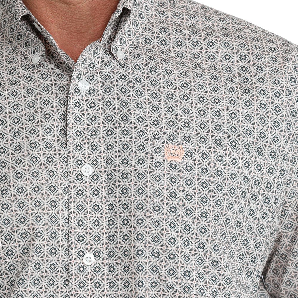 Cinch Men's White Short Sleeve Shirt MTW1111524 - Southern Soule Designs
