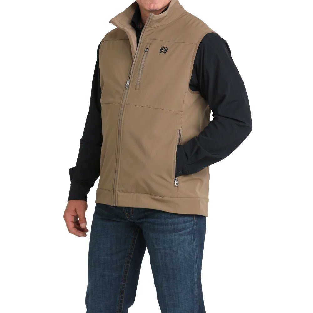 Cinch Men's Windproof Vest Khaki MWV1099011 - Southern Soule Designs