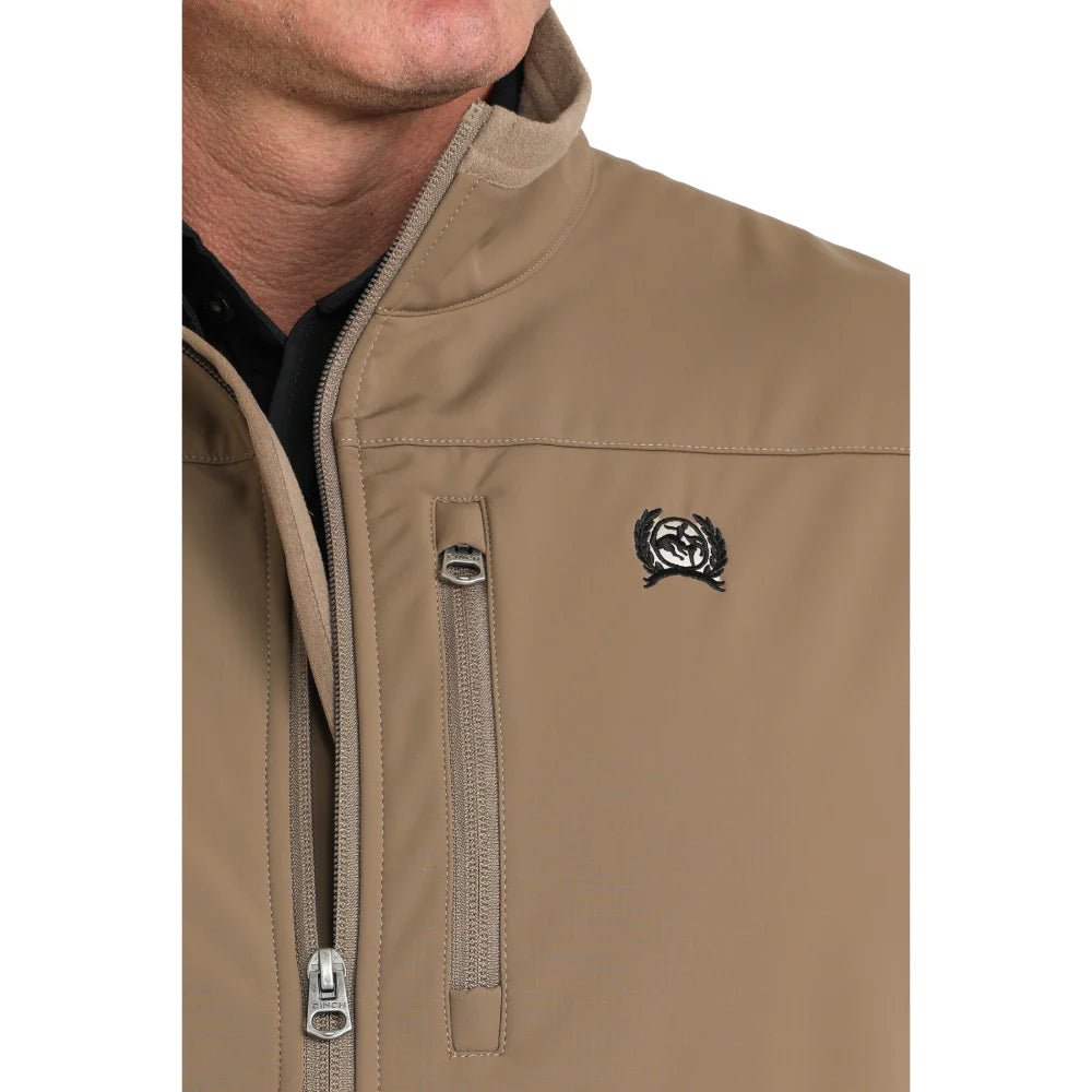 Cinch Men's Windproof Vest Khaki MWV1099011 - Southern Soule Designs