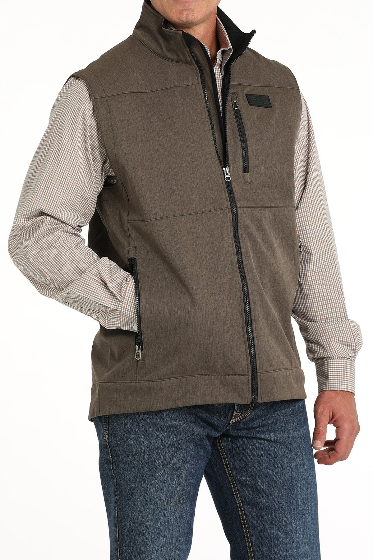 Cinch MNS Brown Bonded Vest MWV1515020 - Southern Soule Designs