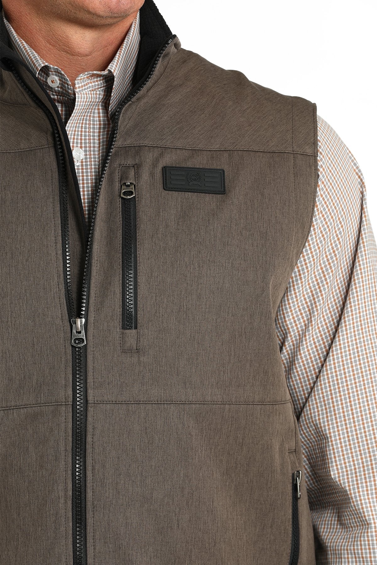 Cinch MNS Brown Bonded Vest MWV1515020 - Southern Soule Designs