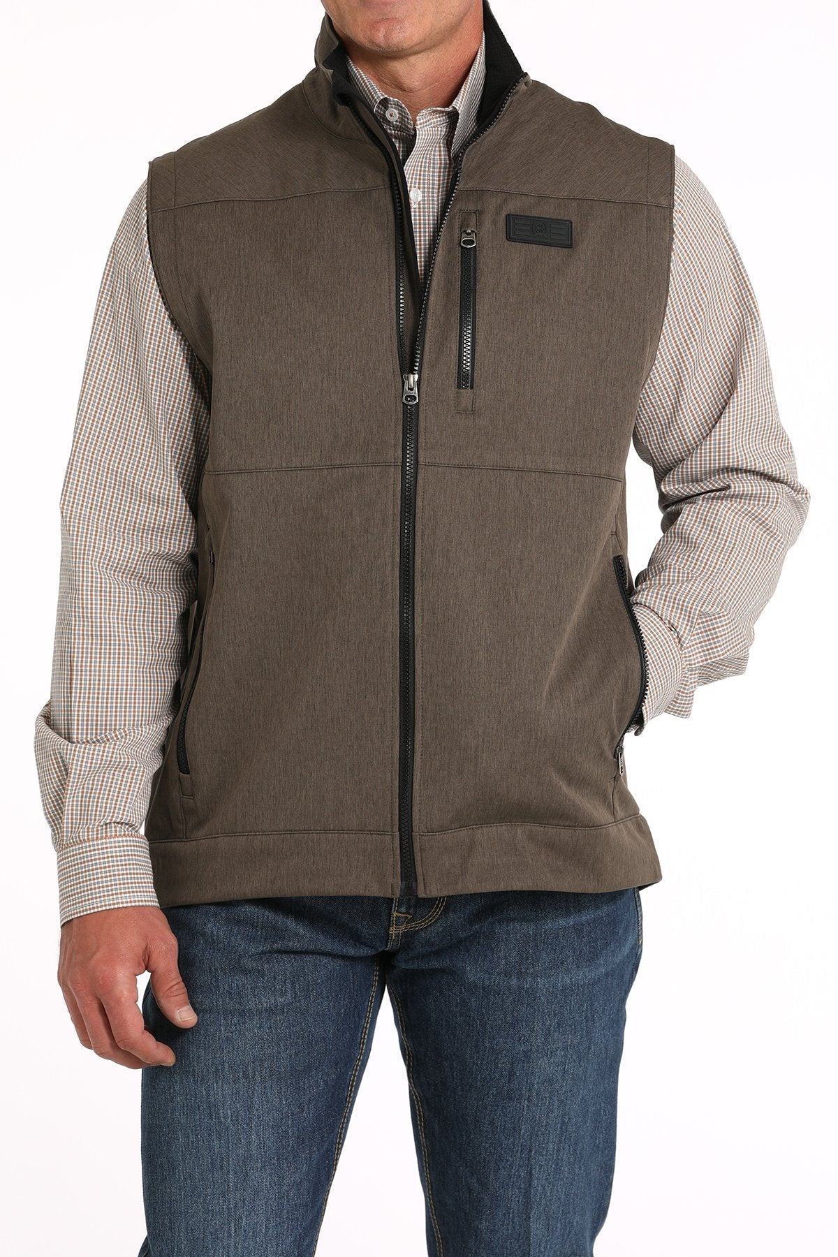 Cinch MNS Brown Bonded Vest MWV1515020 - Southern Soule Designs