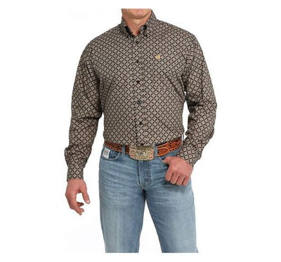 Cinch MNS Long Sleeve Print Black MTW1105836 - Southern Soule Designs