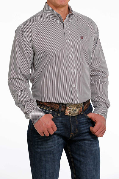 Cinch MNS Purple LS Stripe MTW1105736 - Southern Soule Designs