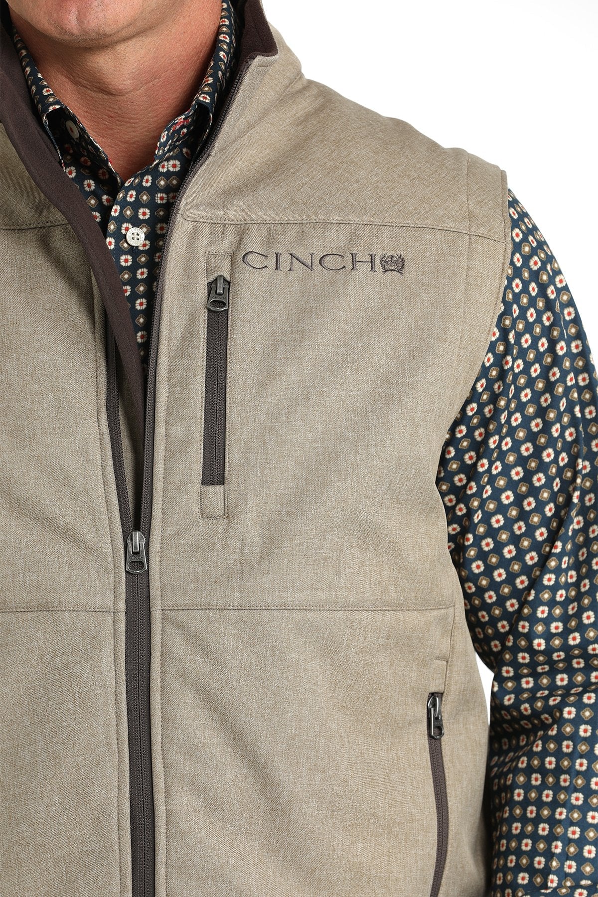 Cinch MNS Stone Bonded Vest with Concealed Carry Pocket MWV1541009 - Southern Soule Designs