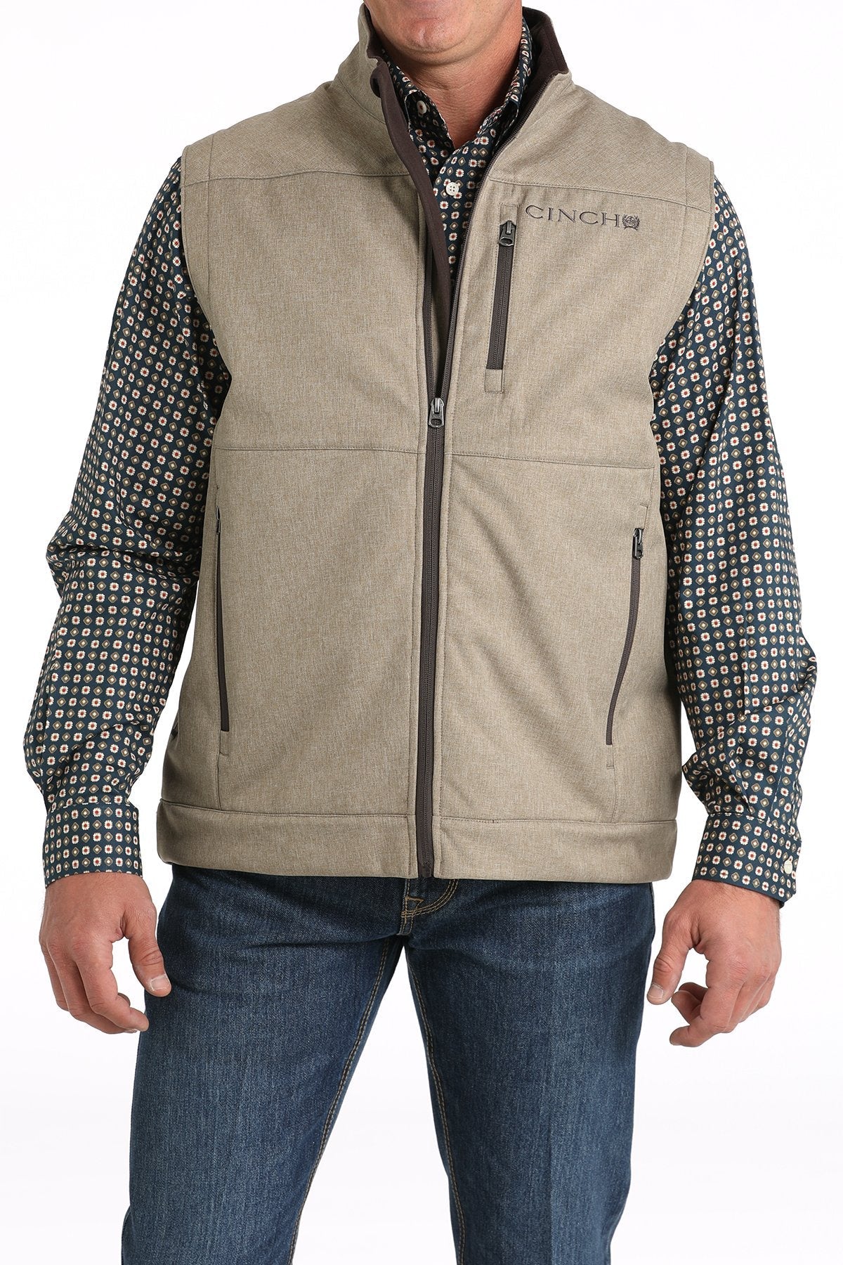 Cinch MNS Stone Bonded Vest with Concealed Carry Pocket MWV1541009 - Southern Soule Designs