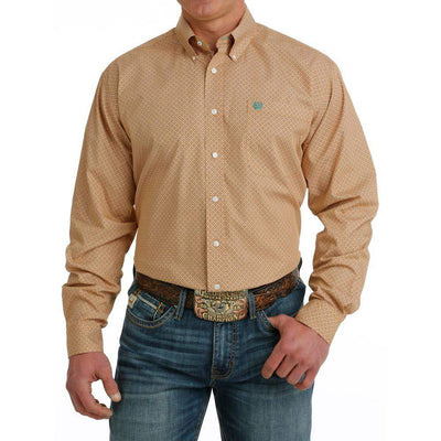 Cinch MTW1105714 MNS Brown LS Print - Southern Soule Designs