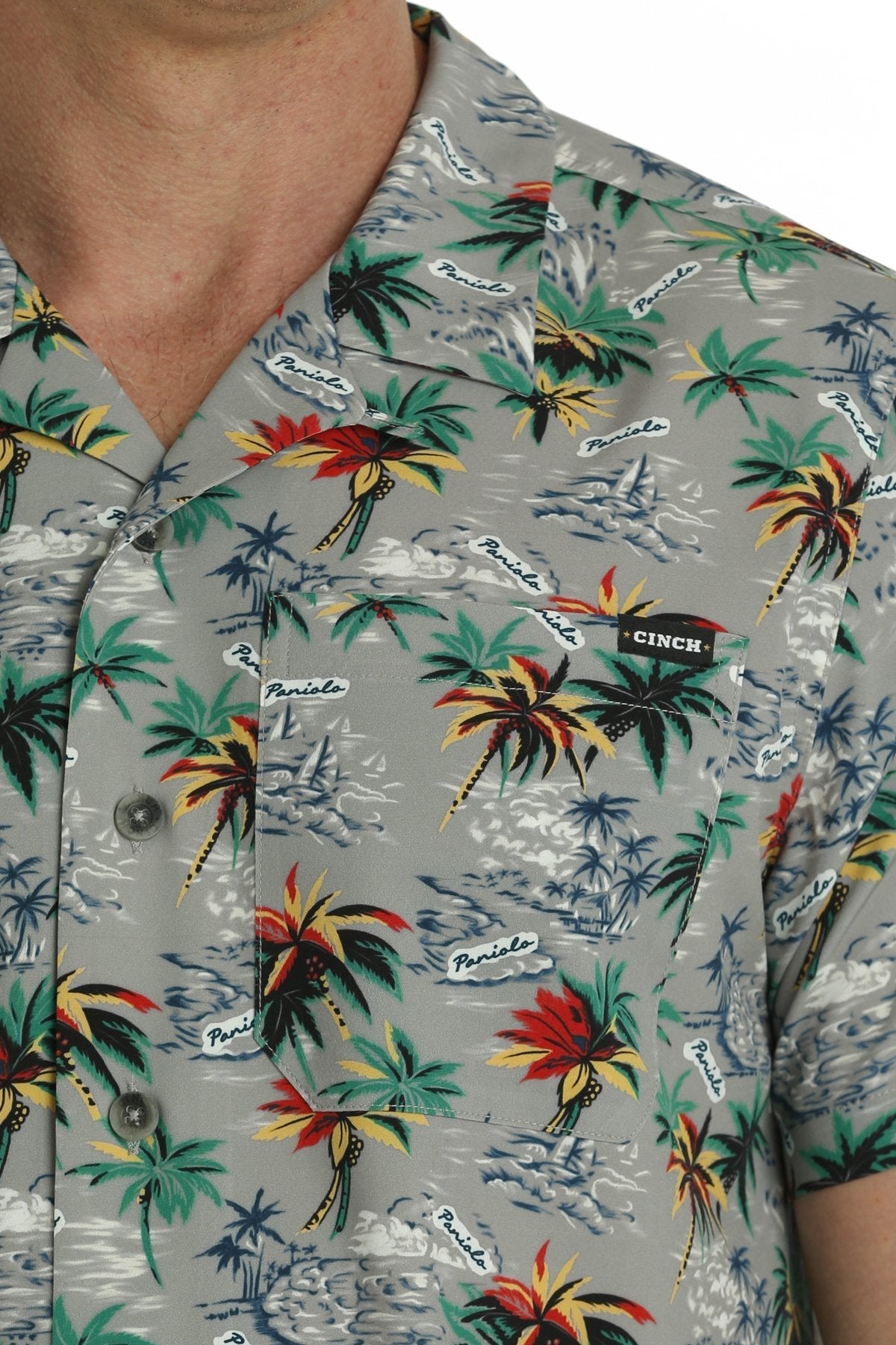 Cinch MTW1401042 Grey SS Camp Shirt - Southern Soule Designs