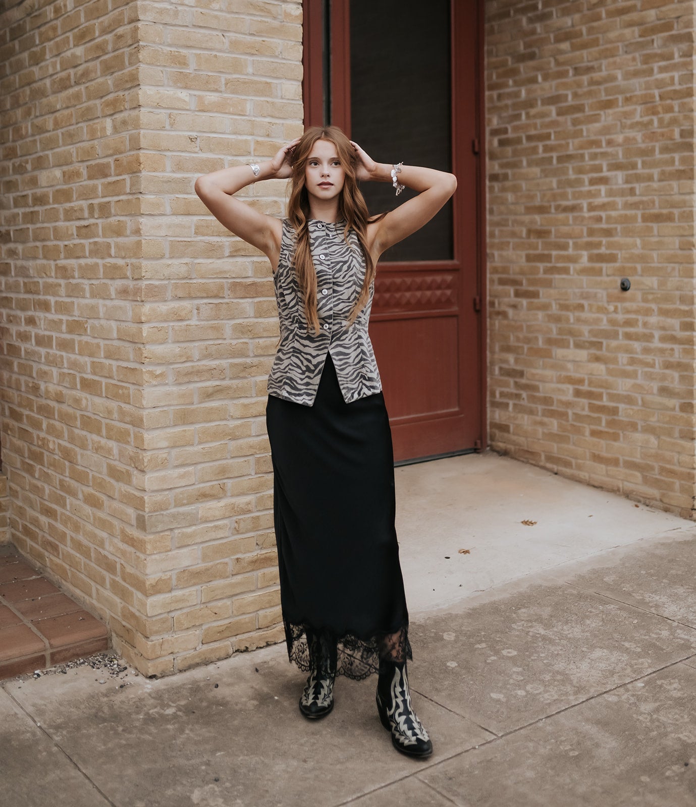 Cinder Lace Midi Skirt Black ZK254635 - Southern Soule Designs