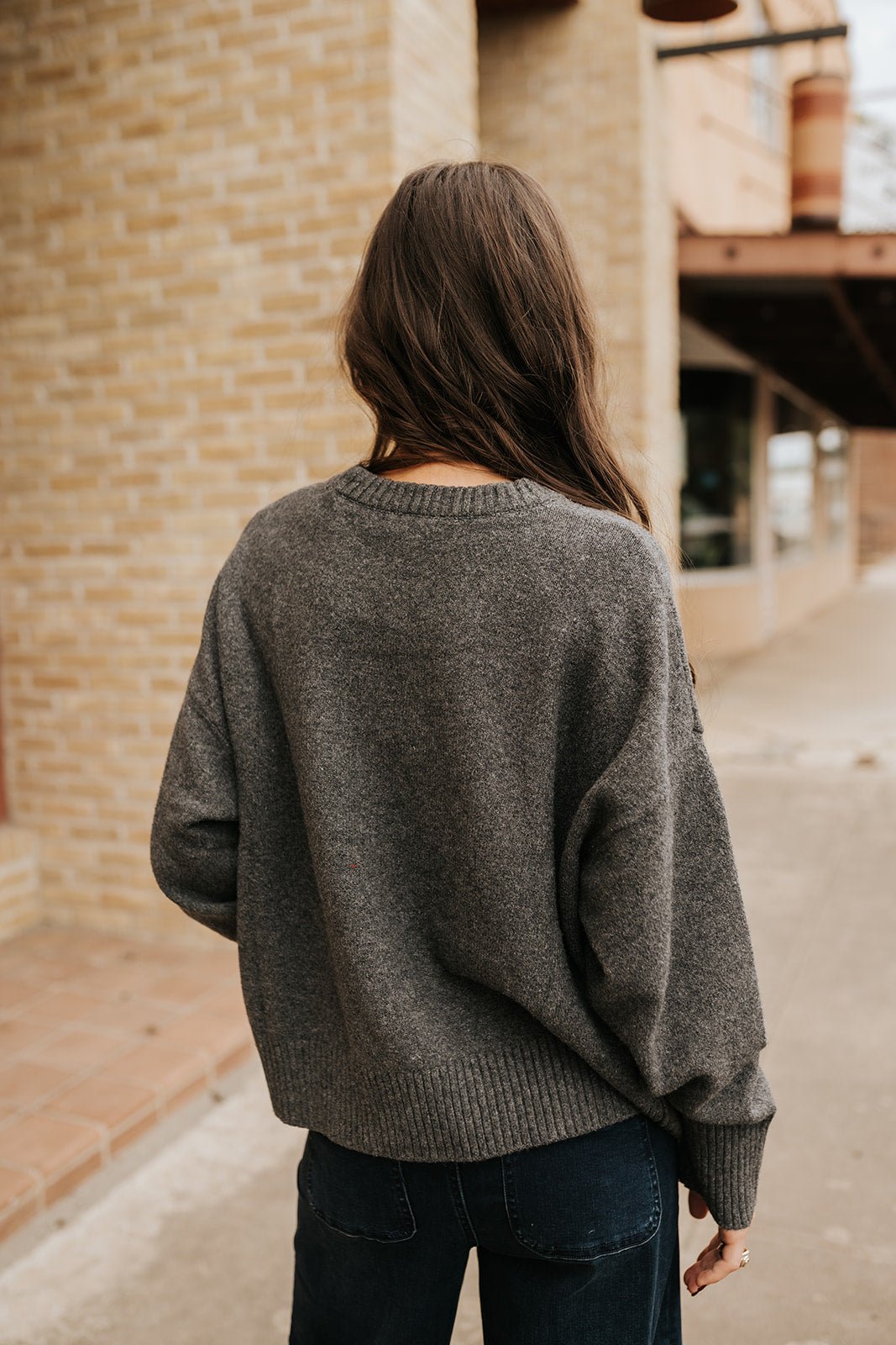Cirrus Cozy Sweater Charcoal Heather ZW254665 - Southern Soule Designs