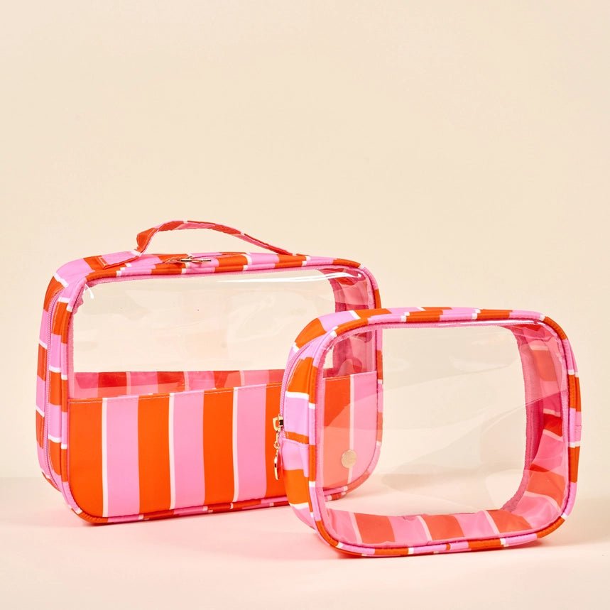 Clearly Chic Cosmetic Bag Set - Southern Soule Designs
