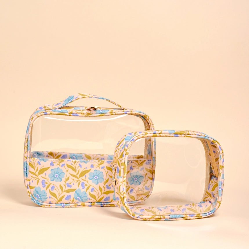 Clearly Chic Cosmetic Bag Set - Southern Soule Designs