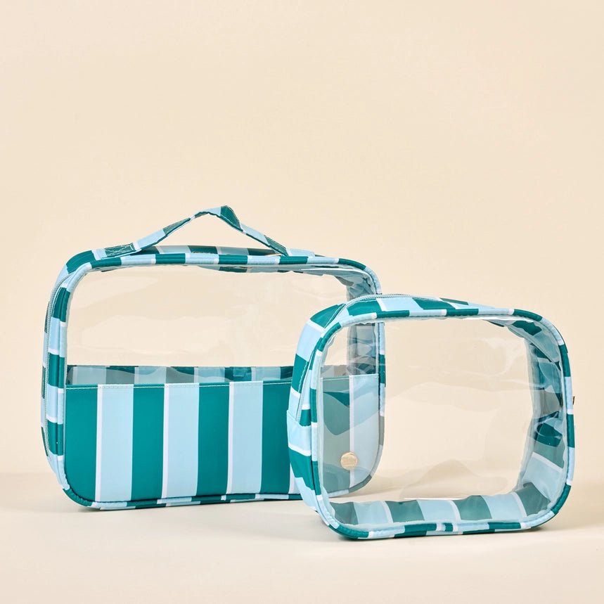 Clearly Chic Cosmetic Bag Set - Southern Soule Designs