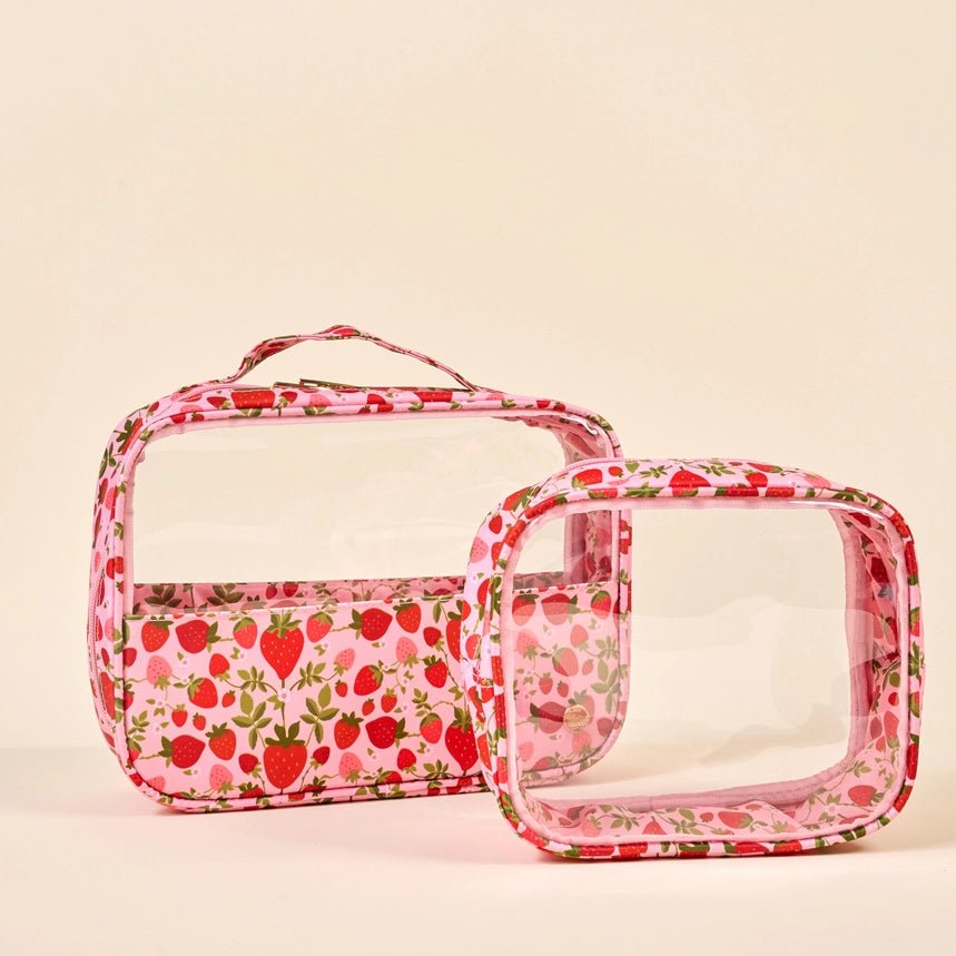 Clearly Chic Cosmetic Bag Set - Southern Soule Designs