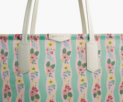 Climbing Roses Mesh Tote & Sunscreen Bag SGTM05 - Southern Soule Designs