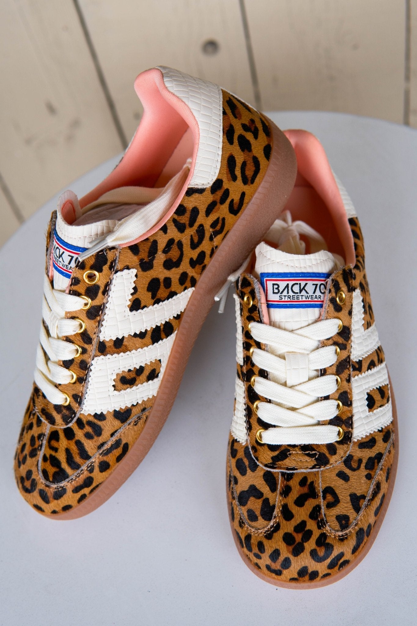 Cloud Leopard Camel White Sneaker - Southern Soule Designs