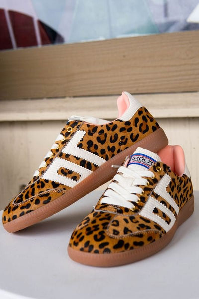 Cloud Leopard Camel White Sneaker - Southern Soule Designs