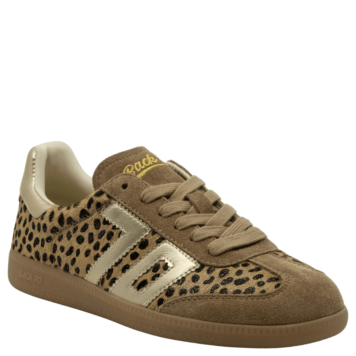 Cloud W26 in Leopard Gold Sneakers - Southern Soule Designs