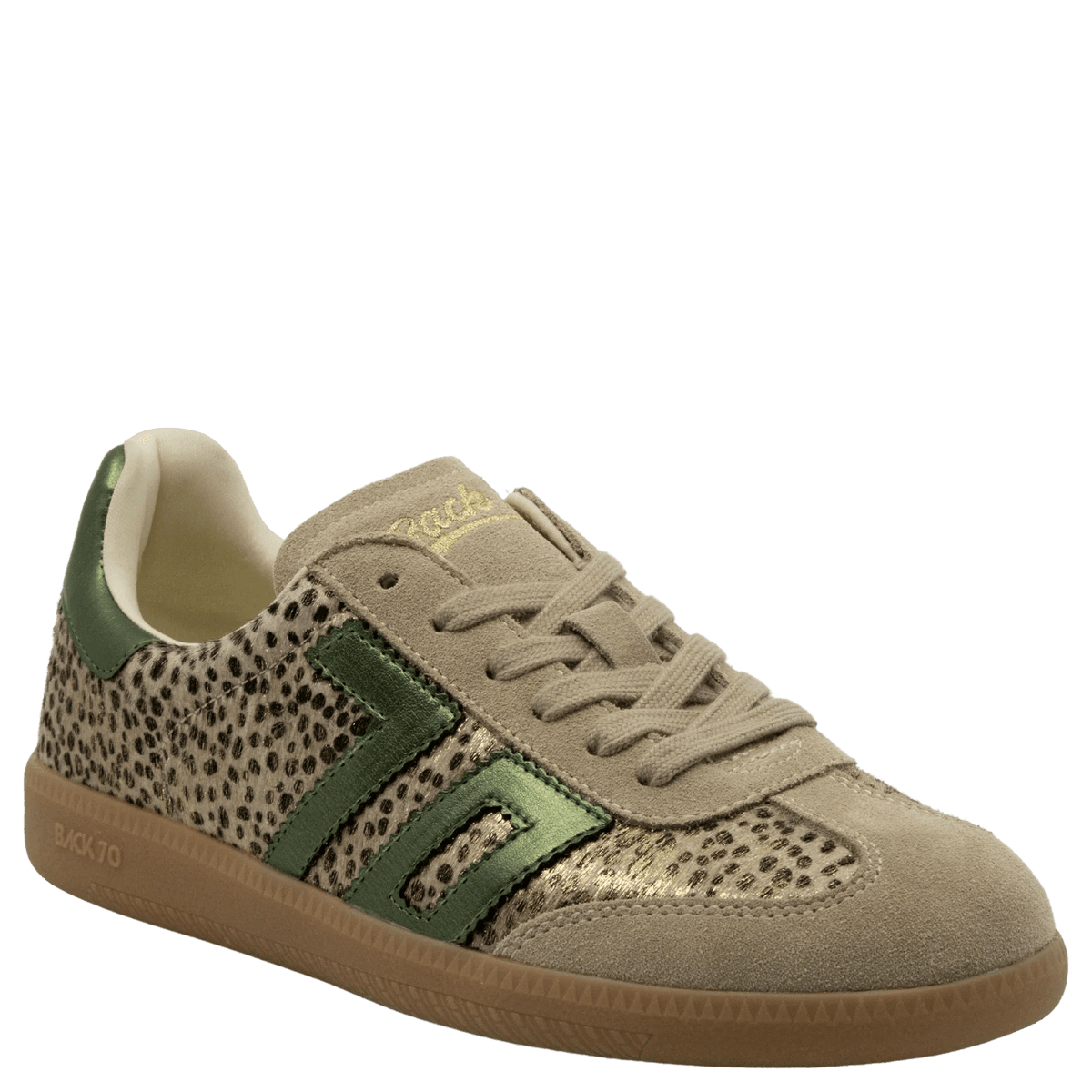 Cloud W26 in Pois Gold Forest Sneakers - Southern Soule Designs