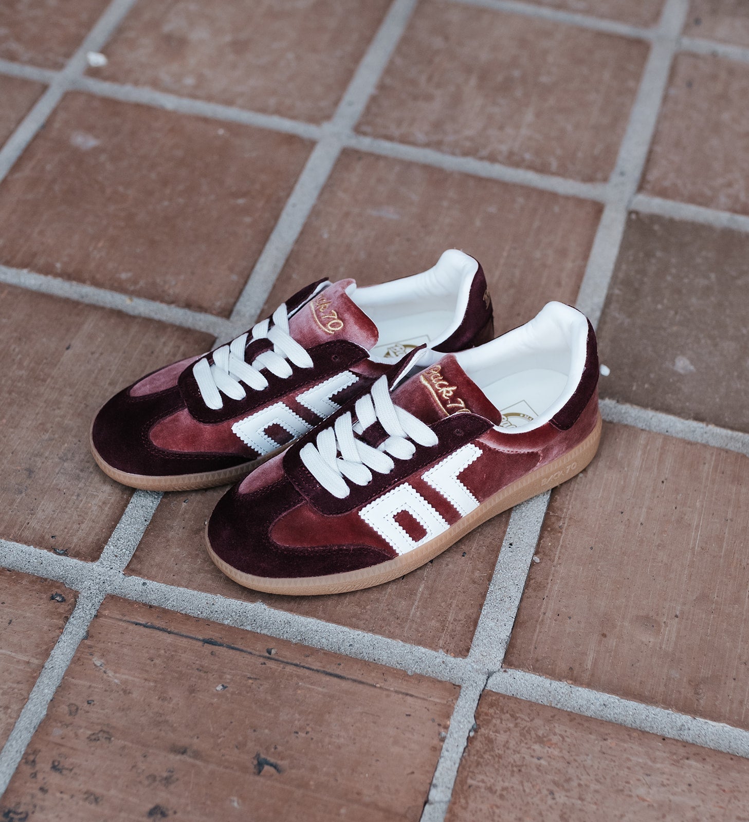Cloud W26 in Velvet Wine Butter Sneakers - Southern Soule Designs