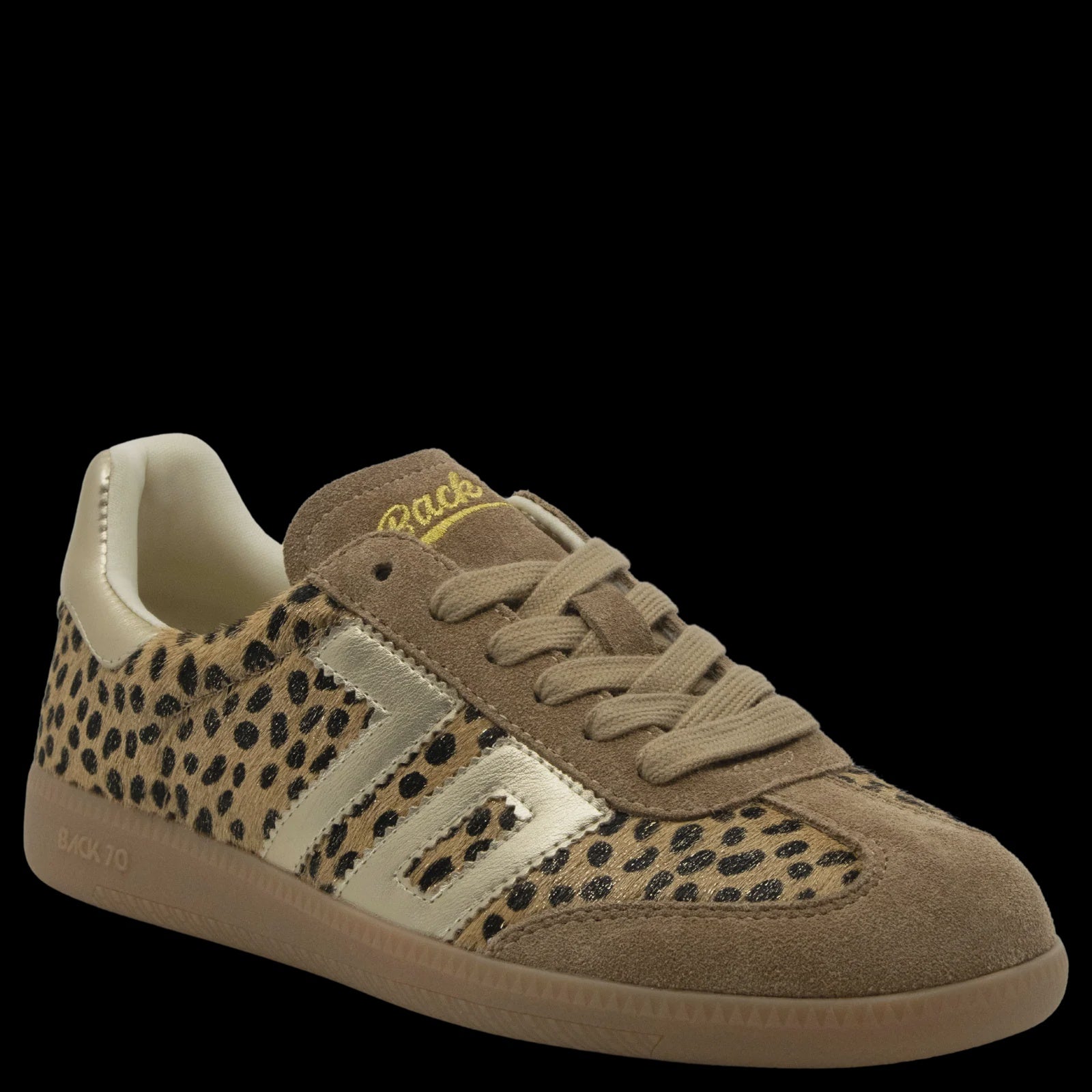 Cloud W26 in Leopard Gold Sneakers