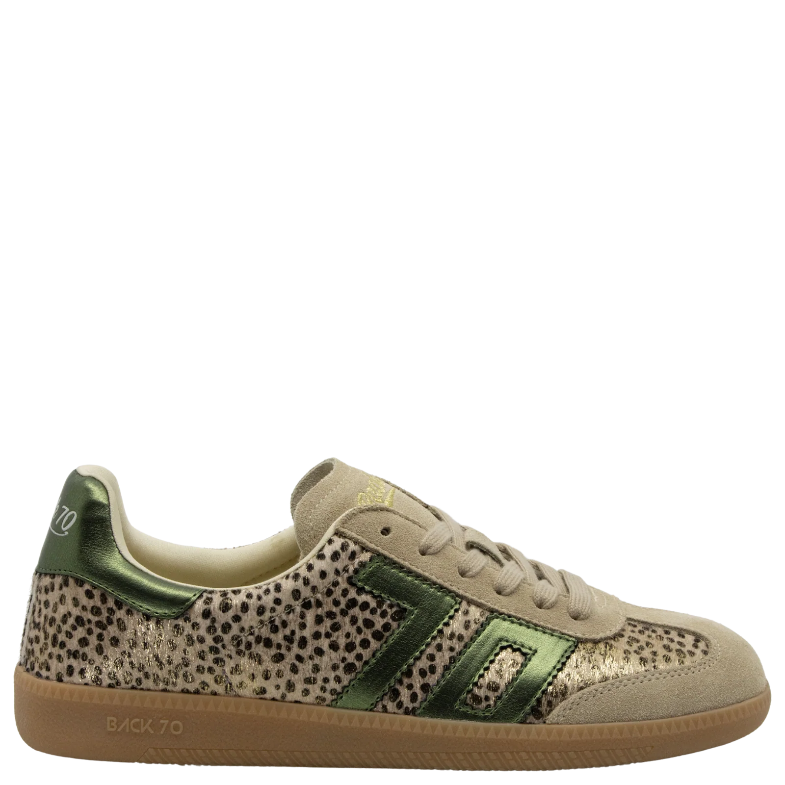 Cloud W26 in Pois Gold Forest Sneakers