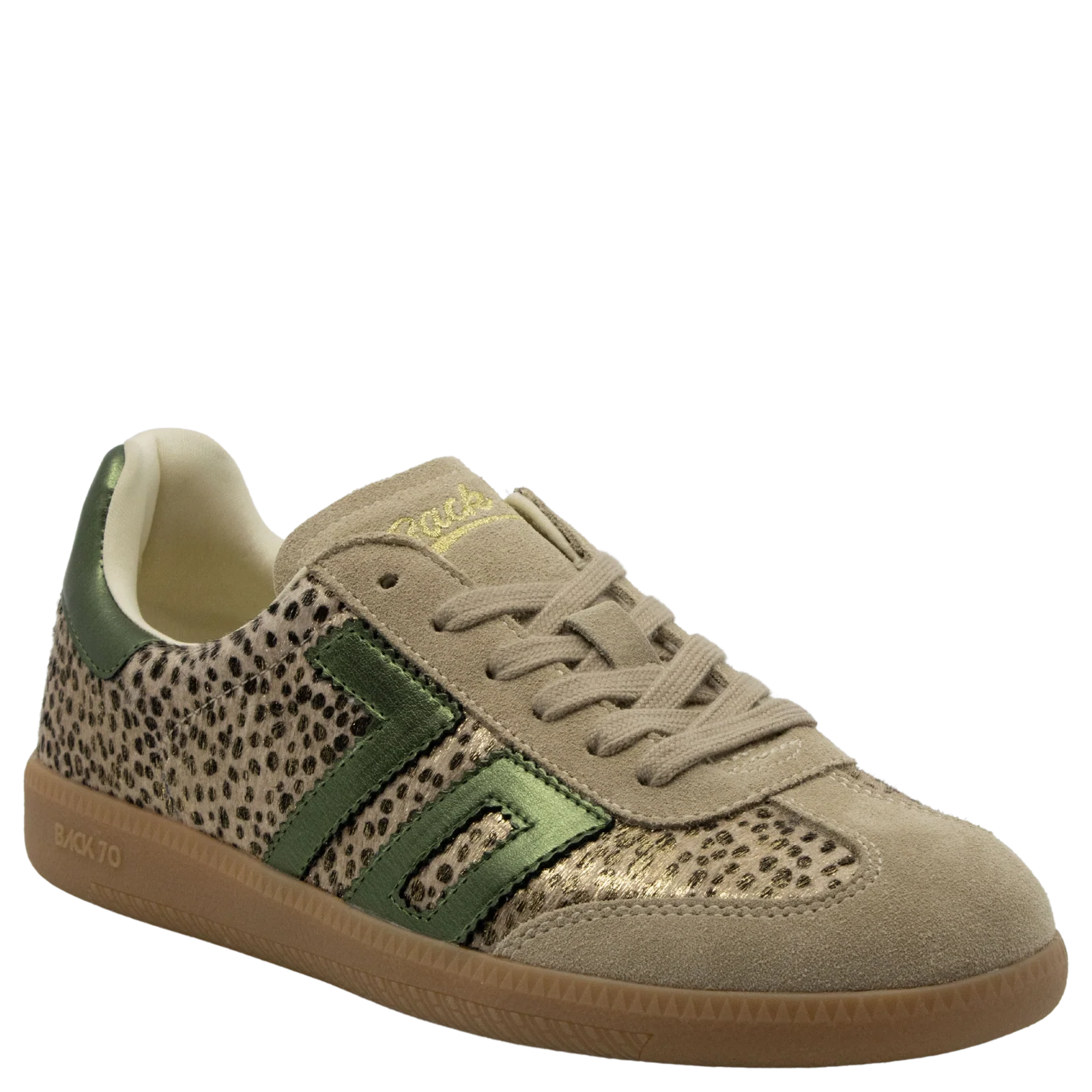 Cloud W26 in Pois Gold Forest Sneakers