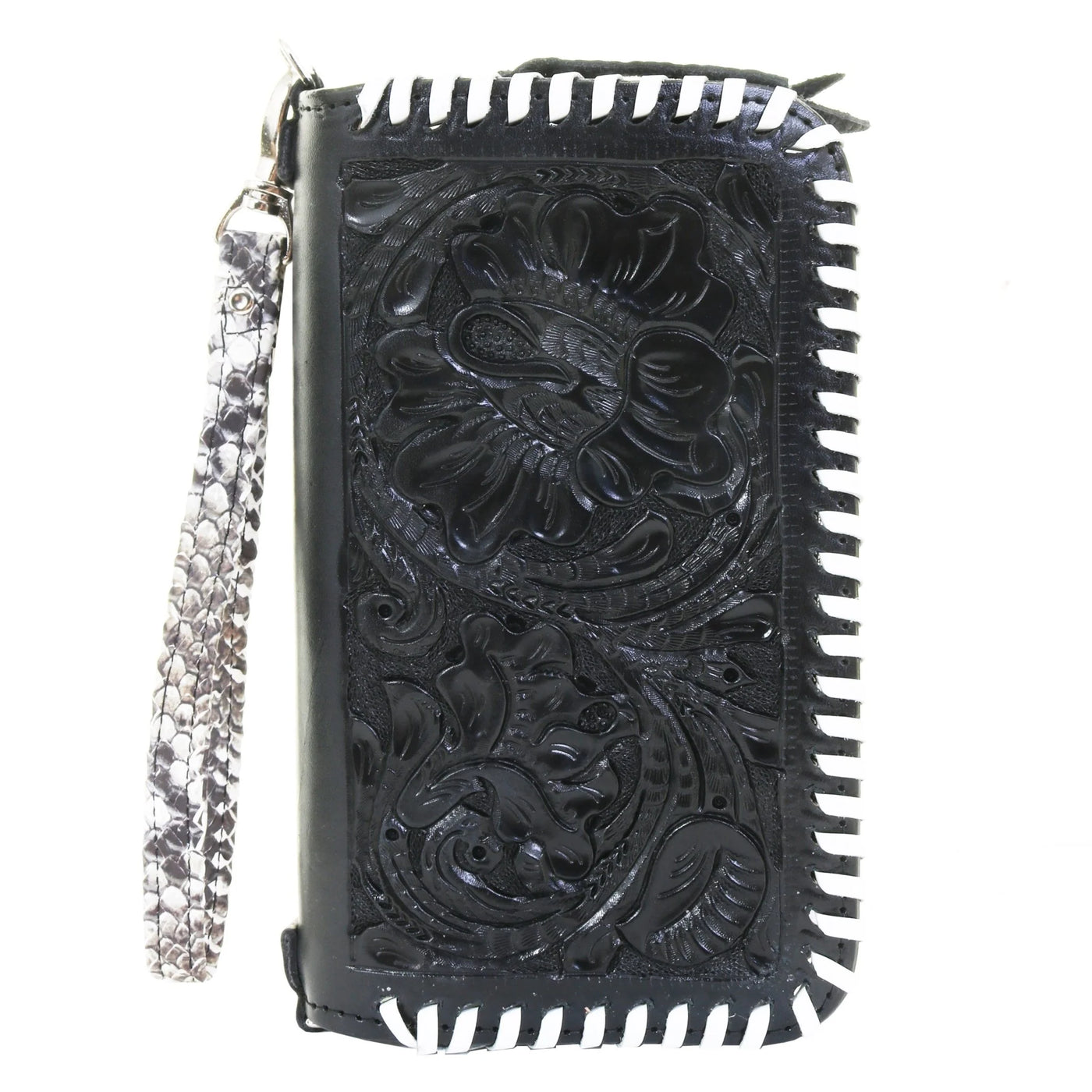 Black Leather Clutch Organizer CO224