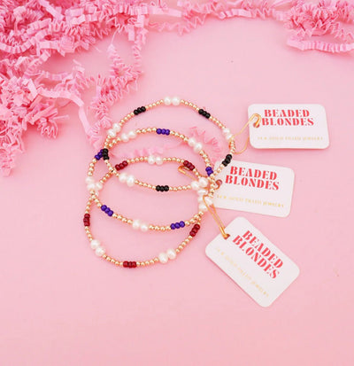 Coastal Maroon Bracelet - Southern Soule Designs